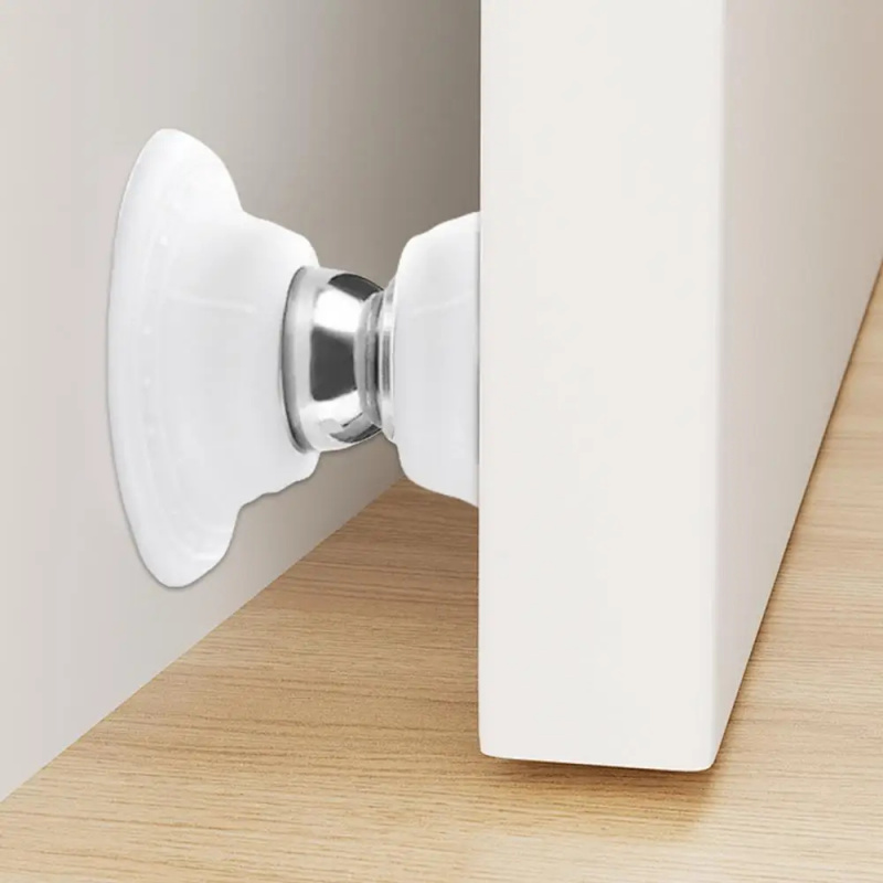 Magnetic Catch Door - 強力な磁気シリコン製ドアストッパー：1個入り、衝突防止、静音タッチ、ホテル、家庭、ワードローブ、バスルーム用