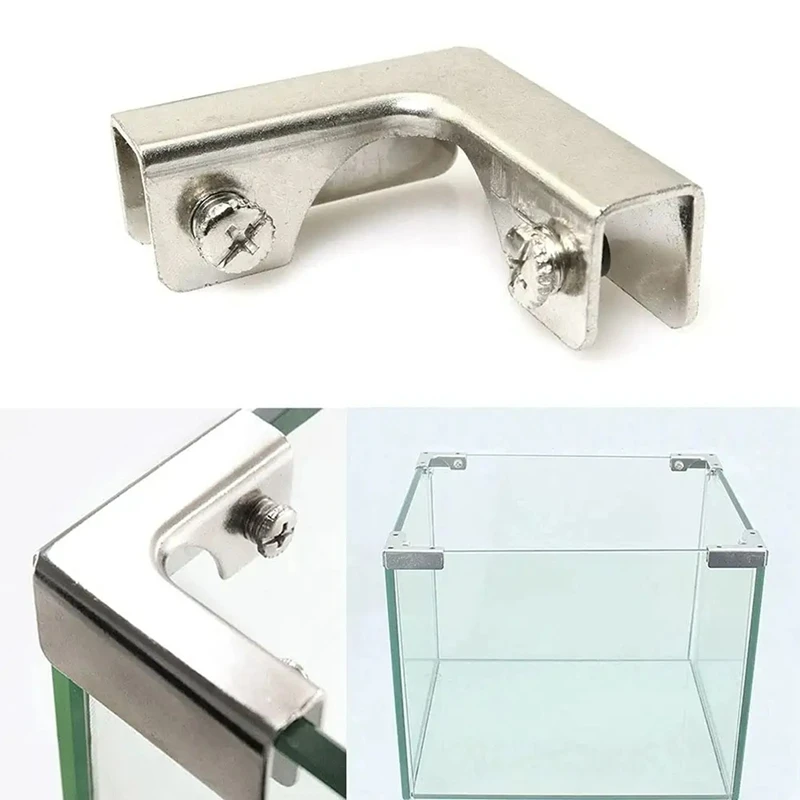 Furniture Hardware Types - 4 個 L 型ガラス固定クリップ 2 ウェイガラスコネクタ