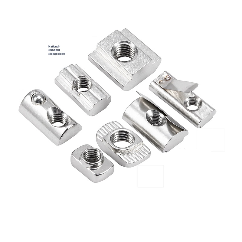 Furniture Hardware Types - 2 個 304 ステンレス鋼 T スライダーナットボールスプリングプレート
