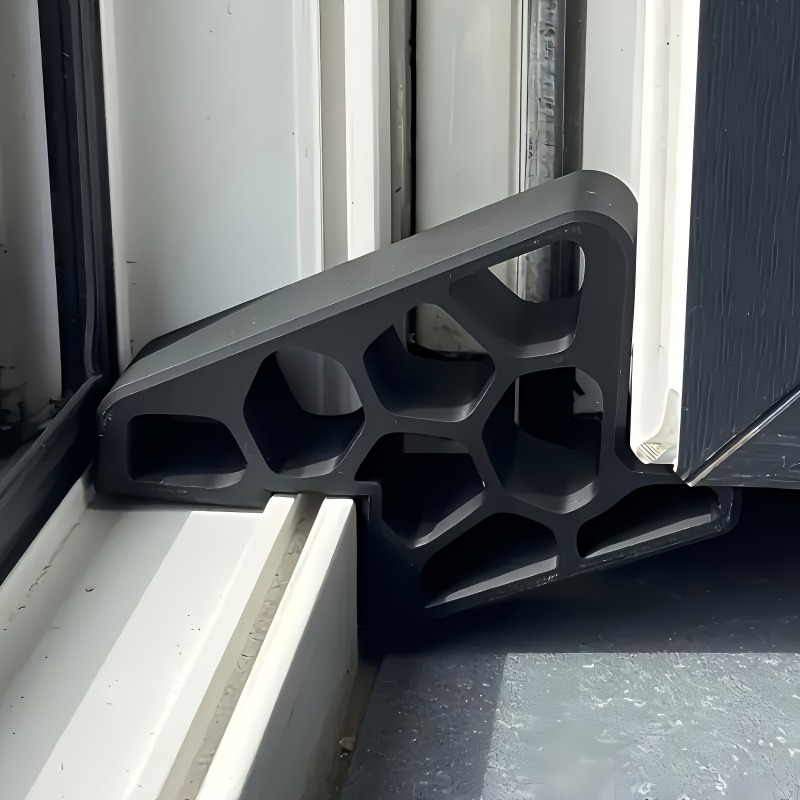 Door Stopper Heavy - 1/2/4個入り 強力滑り止め窓/バルコニー用ドアストッパー（トラックロック付き） - 取り付け・取り外しが簡単、防風ホルダー、ハニカム穴付き