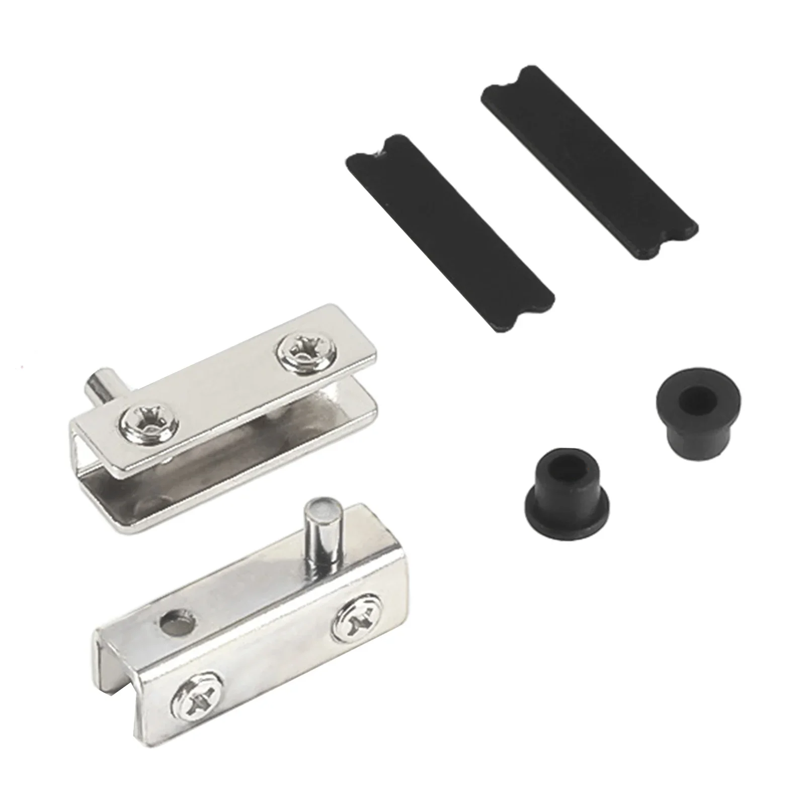 Furniture Rotating Hardware - ガラススイベルヒンジ回転軸、ステンレス鋼、ワインキャビネット、ドア、回転ヒンジ、クランプ、クリップシャフト、家具ハードウェア、2個