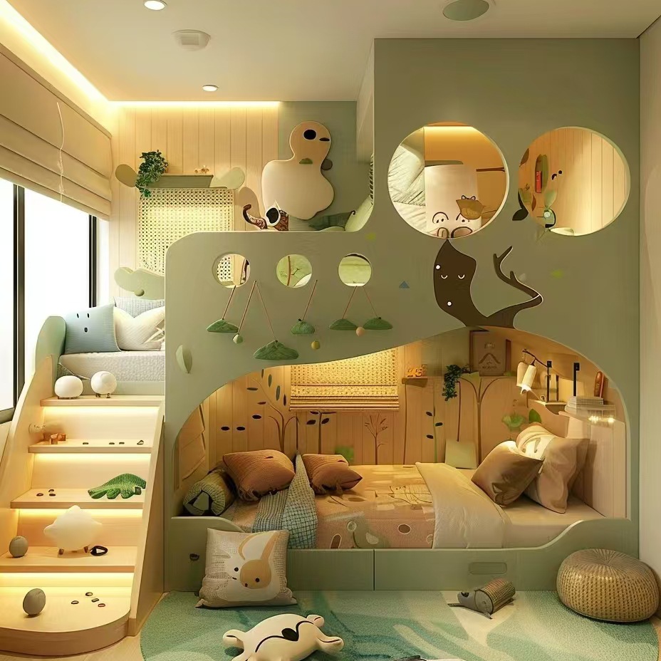 Furniture Hardware Lowes - 無垢材子供用ベッド ハイ＆ロー二段ベッド 子供用ベッド 上下同じ幅の二段ベッド 寝室用親子ベッド