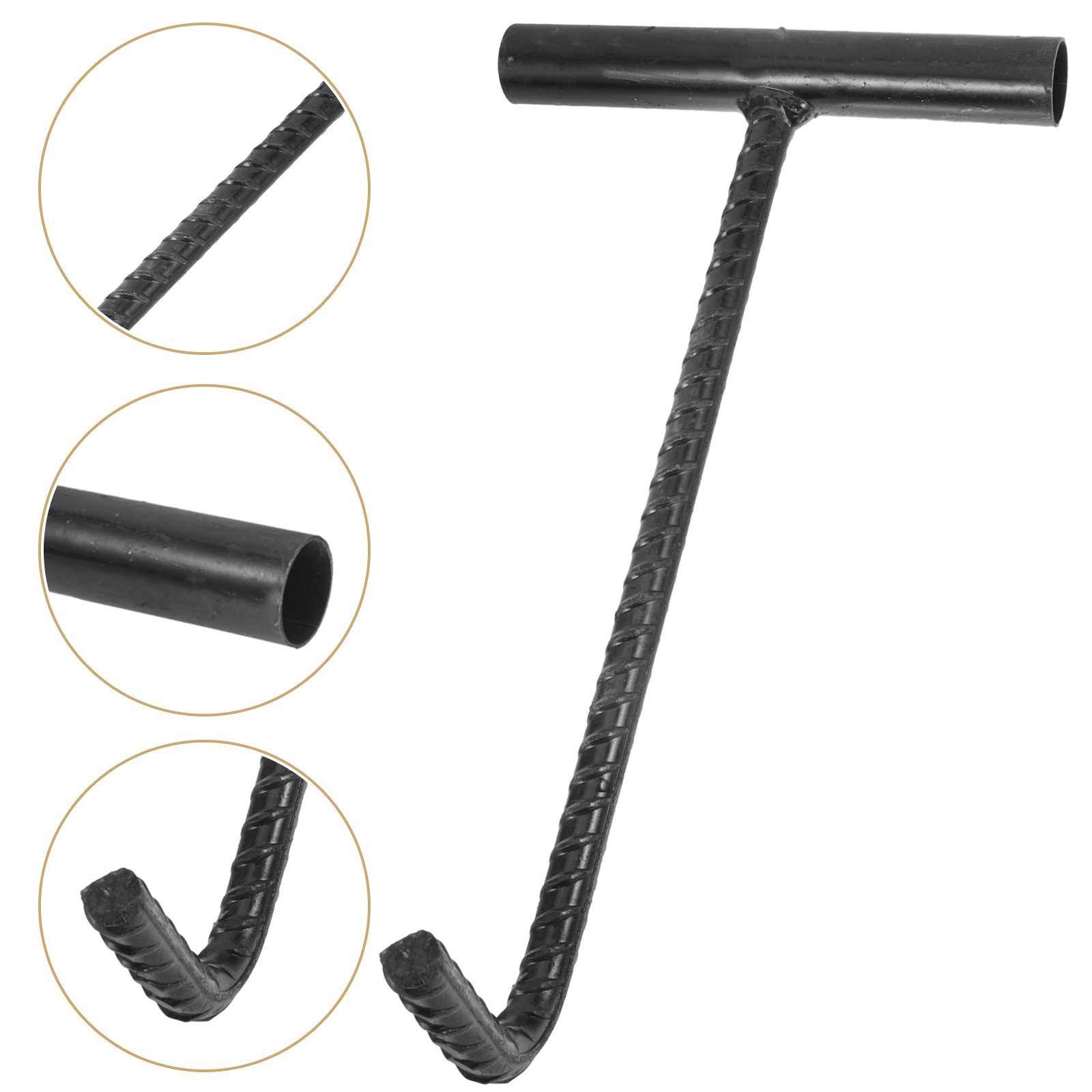 Door Stopper Heavy - マンホールカバーフック T型 ヘビーデューティースチール ステンレス鋼 マンホールリフターツール ロールアップドア