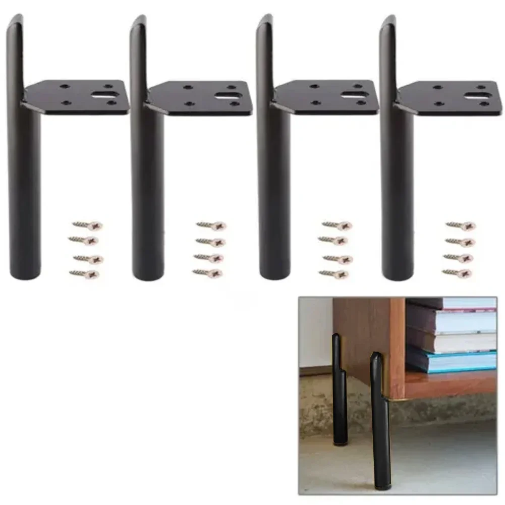 Furniture Hardware Replacement - 調節可能な金属製家具脚,家具サポートフットベッド,テレビキャビネット,テーブルスタンド,交換用脚,ハードウェア,4個