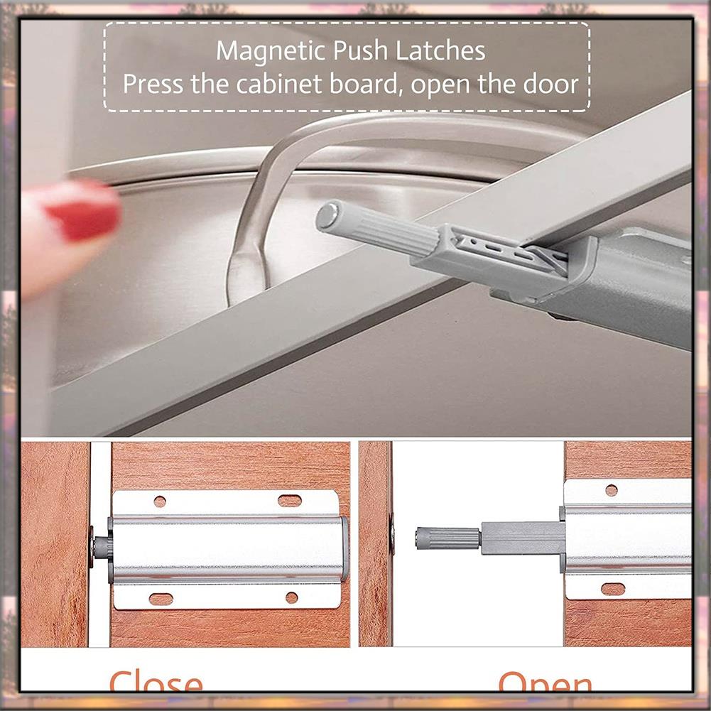 Magnetic Catch Door - BAAZ ホットプッシュラッチプッシュオープンドアキャッチプッシュクローズ磁気ラッチタッチオープナー描画キッチンキャビネット