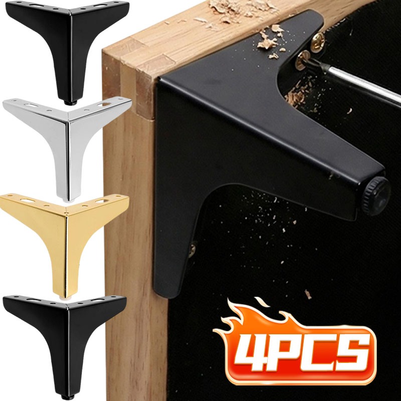 Furniture Hardware Replacement - 金属製家具脚交換用足部 ゴールド ブラック シルバー スチール製フットパッド ソファ