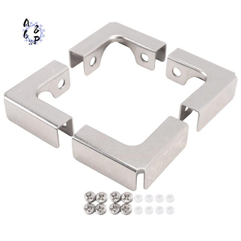 Furniture Hardware Types - A68P-4Pcs L タイプガラス固定クリップ 2 ウェイガラスコネクタ 6-10