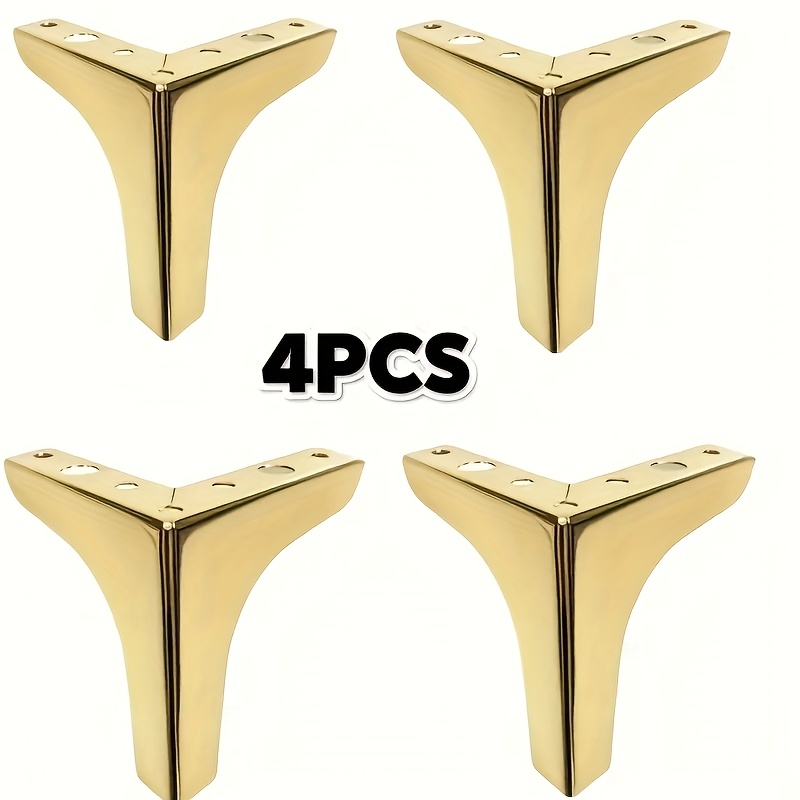 Furniture Hardware Replacement - 4 個の金属製家具脚ソファキャビネットテーブル用高さ調整フットパッド家具交換用金属製足ハードウェアアクセサリー