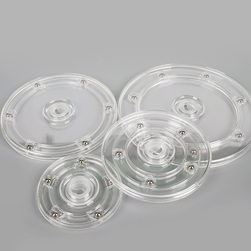 ターンテーブルアクリル 360 回転ディスプレイスタンド透明 - Furniture Rotating Hardware のレビューと価格