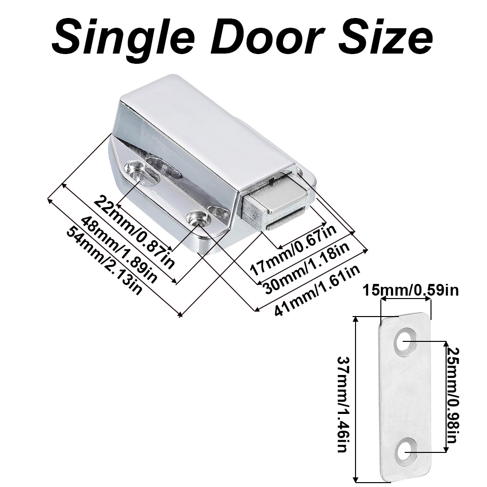 キャビネット磁気キャッチ磁気プッシュオープンラッチヘビーデュ - Magnetic Catch Door のレビューと価格