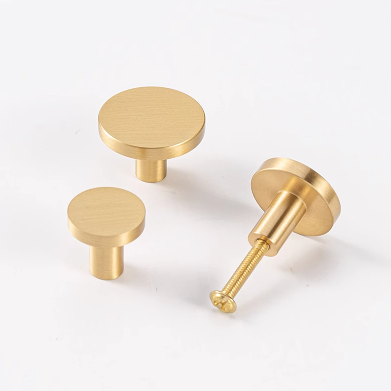 ラウンド真鍮キッチンキャビネット引き出しノブゴールド家具食器 - Cabinet Knob Round のレビューと価格