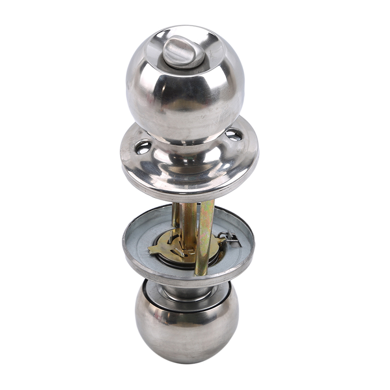 ラウンドボールプライバシードアノブ浴室ハンドルロックキー付き - Cabinet Knob Round のレビューと価格