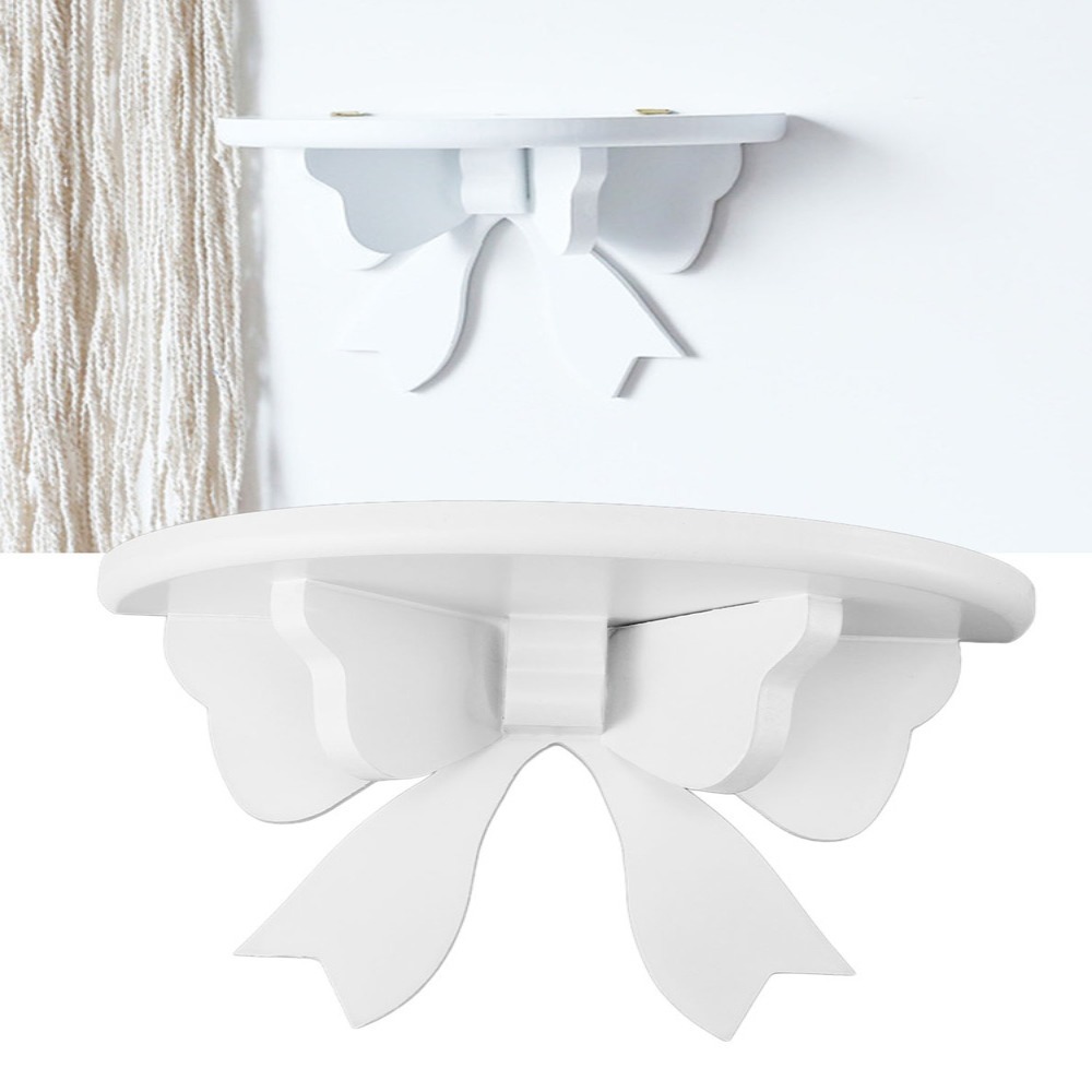 本棚 木製 ウッドフローティングシェルフ ホワイト 20x1 - Shelf Bracket Pair のレビューと価格