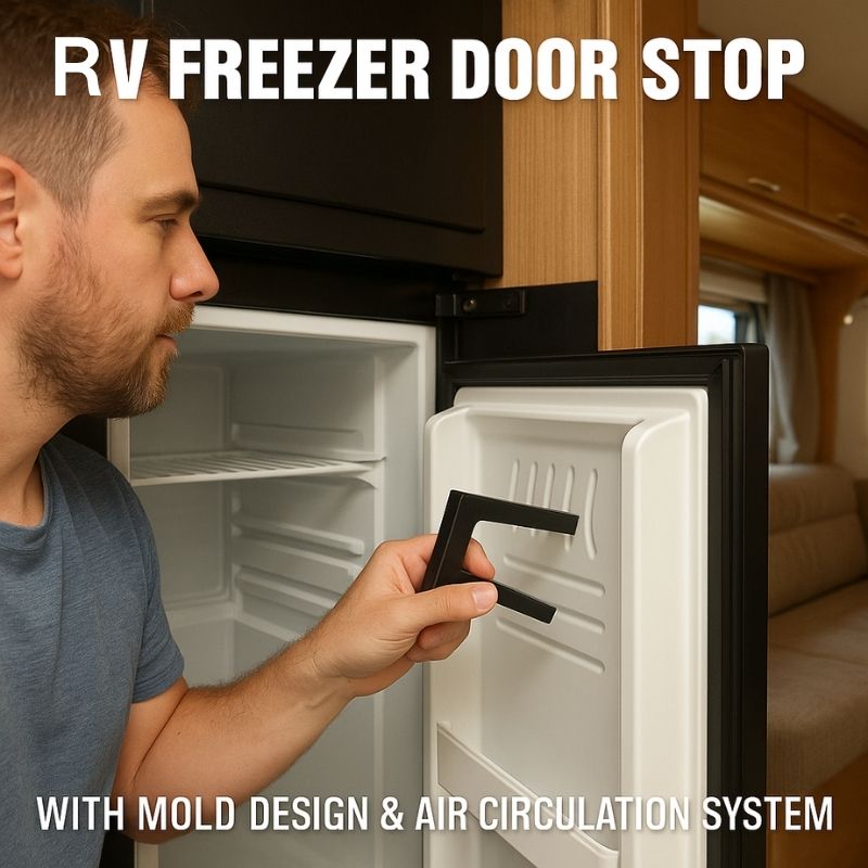 RV冷凍庫ドアストッパー、モールドデザインと空気循環システム - Door Stopper Heavy のレビューと価格