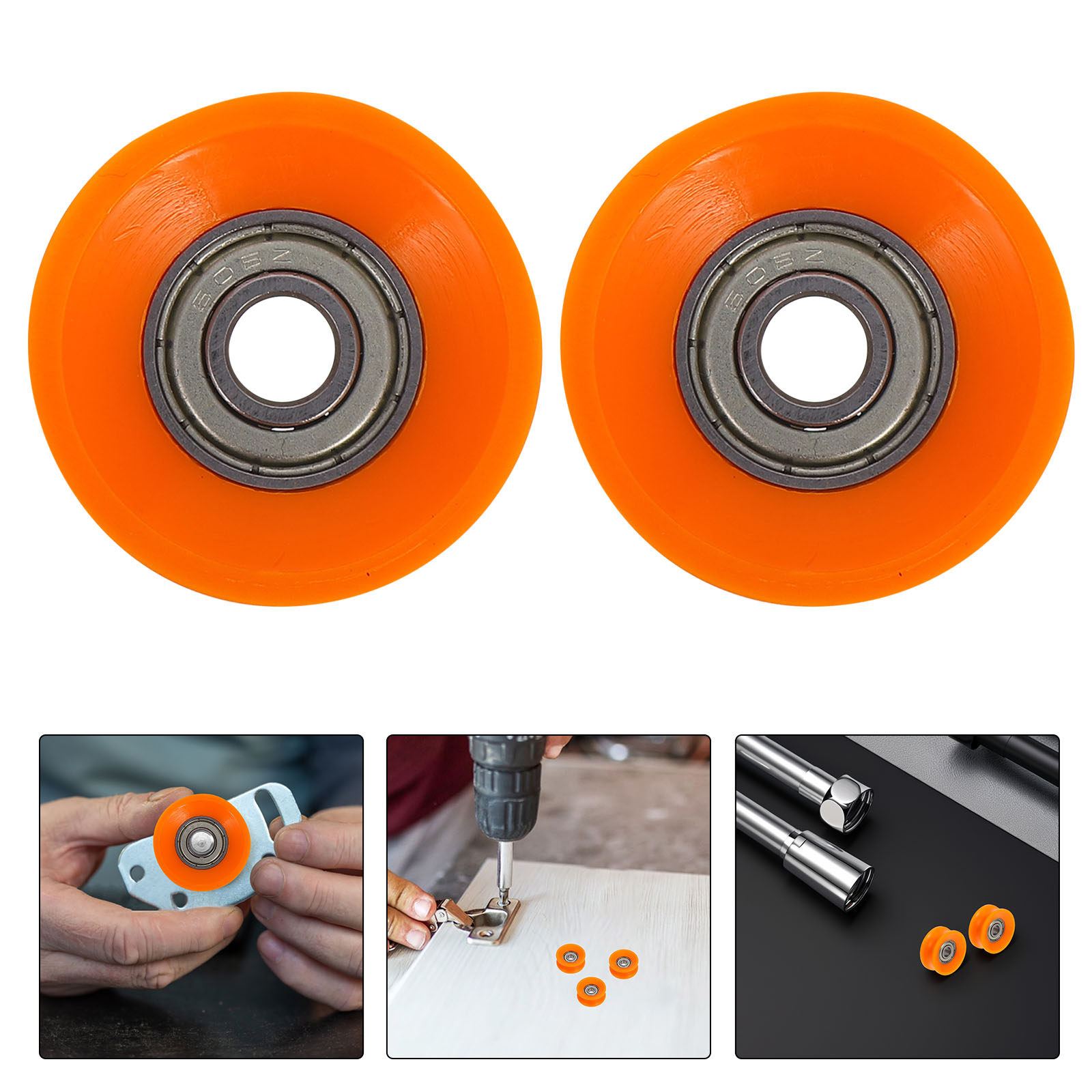 5個入りスライドドア用ナイロンプーリー U溝ベアリング 静音 - Furniture Hardware Replacement のレビューと価格