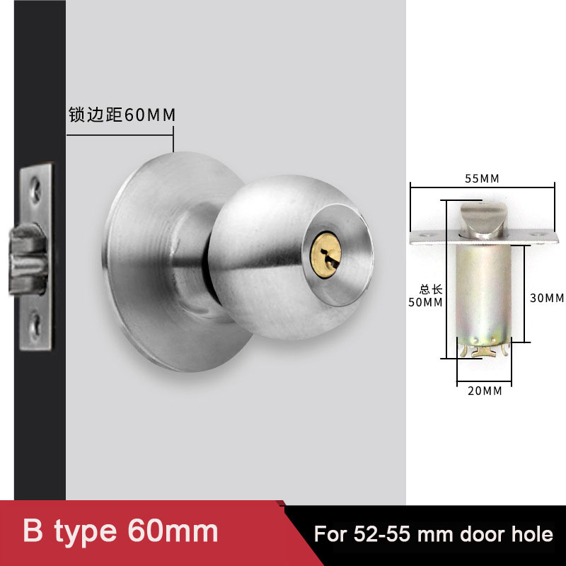 アルミ合金ラウンドドアノブ回転ロックノブセットハンドル金属ド - Cabinet Knob Round のレビューと価格
