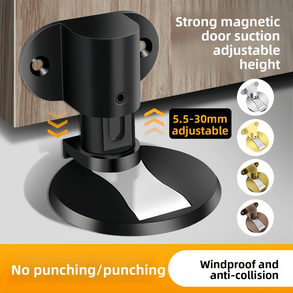新スタイル パンチ不要 磁気式 フロアドアストッパー、ドアホ - Magnetic Catch Door のレビューと価格