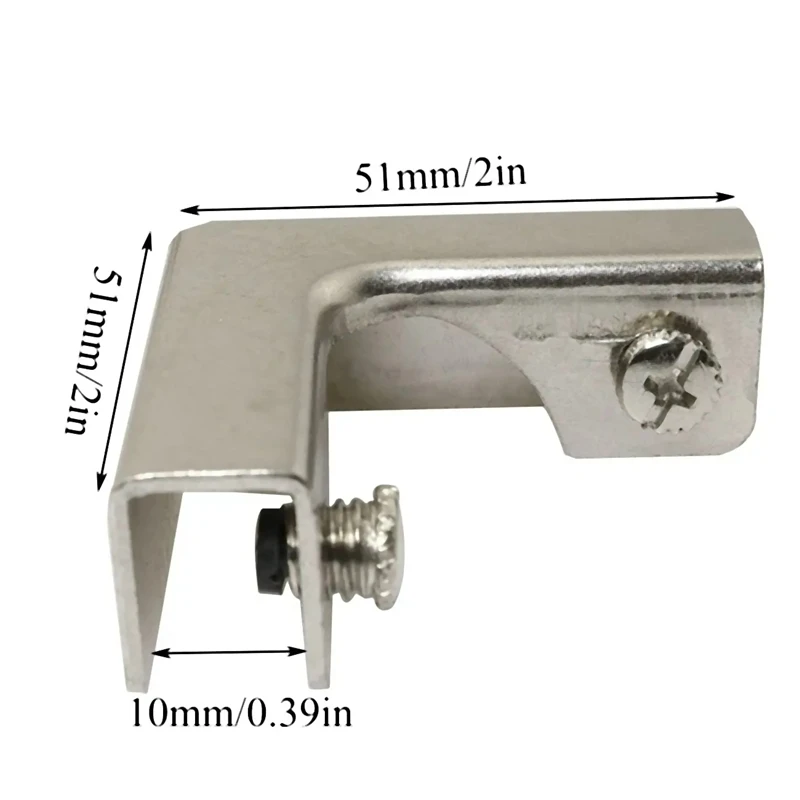 4 個 L 型ガラス固定クリップ 2 ウェイガラスコネクタ  - Furniture Hardware Types のレビューと価格