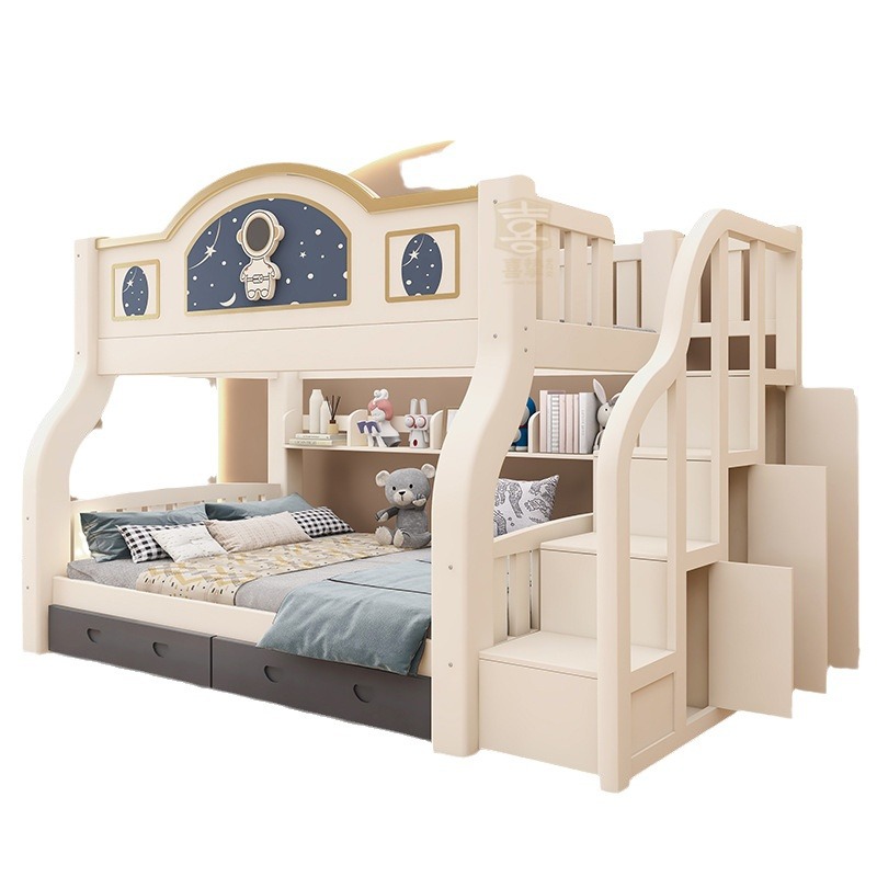無垢材二層ベッド 母子ベッド 上下二段ベッド 子供用ハイ＆ロ - Furniture Hardware Lowes のレビューと価格