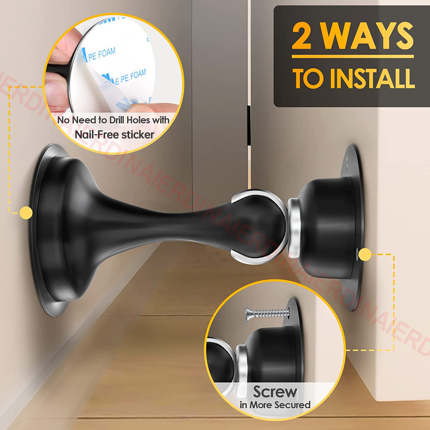 Naierdi 1/2/4個磁気ドアストップ304ステンレス - Magnetic Catch Door のレビューと価格