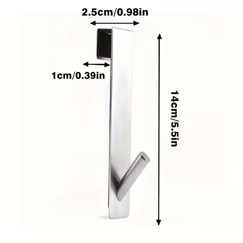 2個の頑丈なステンレススチール製ガラスドアフック、サイレント - Door Stopper Heavy のレビューと価格