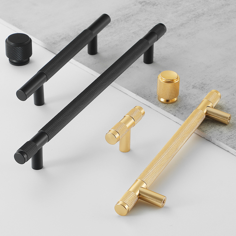 ブラックゴールドローレットキッチン食器棚キャビネット収納ハン - Furniture Rotating Hardware のレビューと価格
