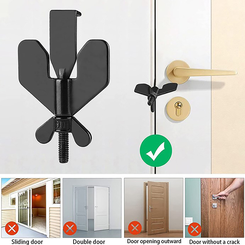 頑丈なポータブルドアロックストッパー、ホームセキュリティ、ラ - Door Stopper Heavy のレビューと価格