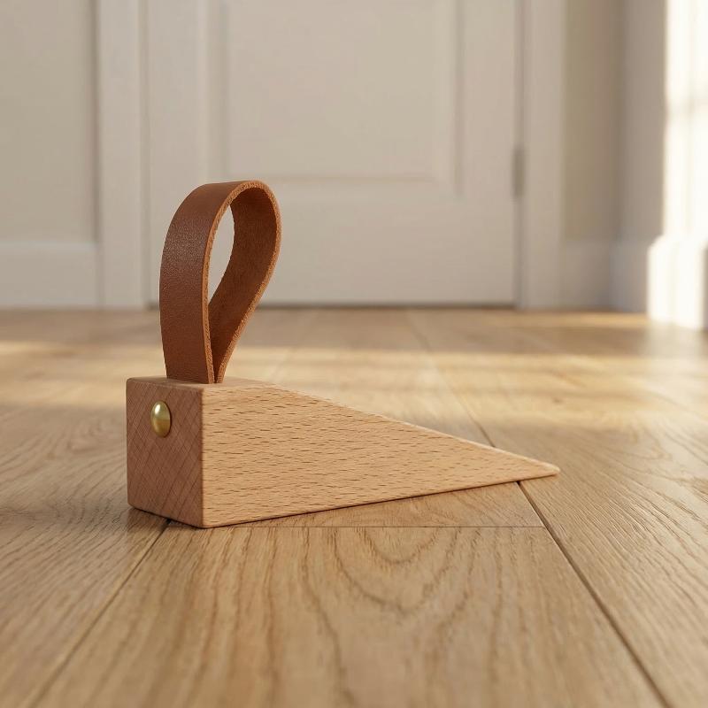 無垢材ドアストッパー 耐久性のある滑り止めウェッジ 家庭やオ - Door Stopper Heavy のレビューと価格