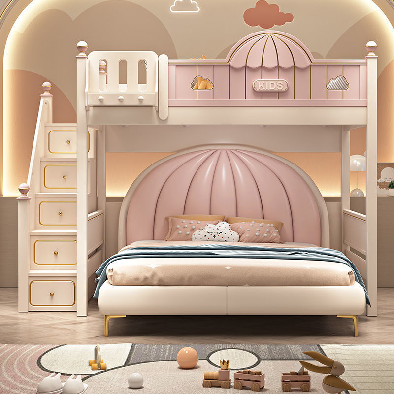プリンセススタイル二段ベッド　上下ベッド　ダブルハイ＆ローベ - Furniture Hardware Lowes のレビューと価格