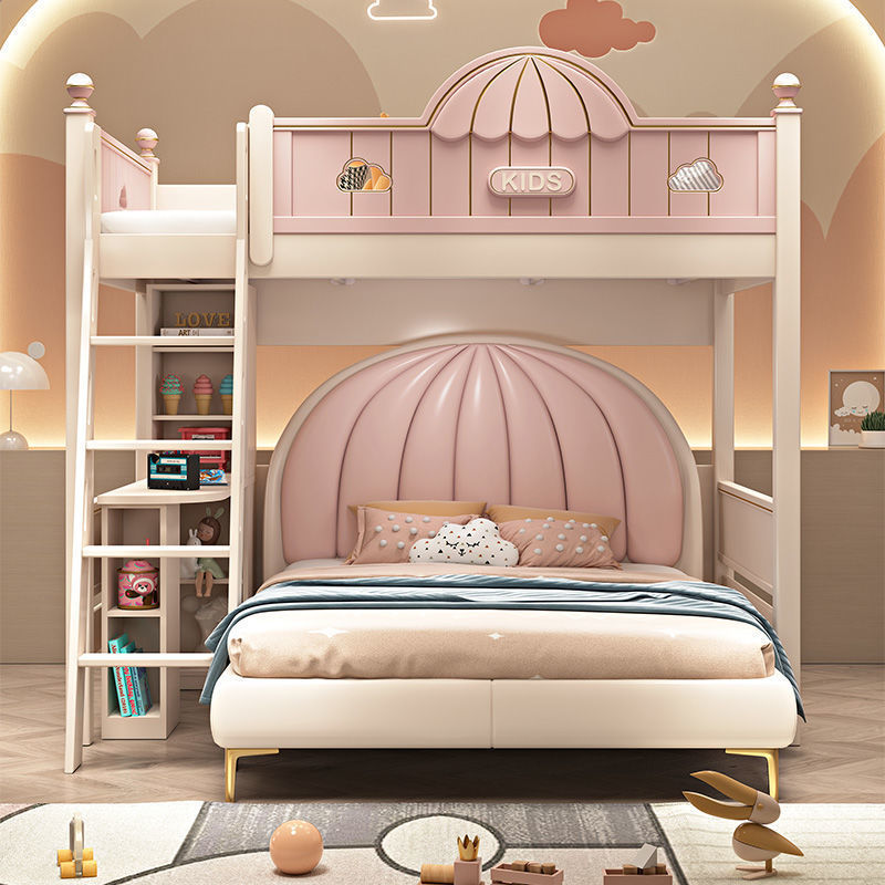 プリンセススタイル二段ベッド　上下ベッド　ダブルハイ＆ローベ - Furniture Hardware Lowes のレビューと価格
