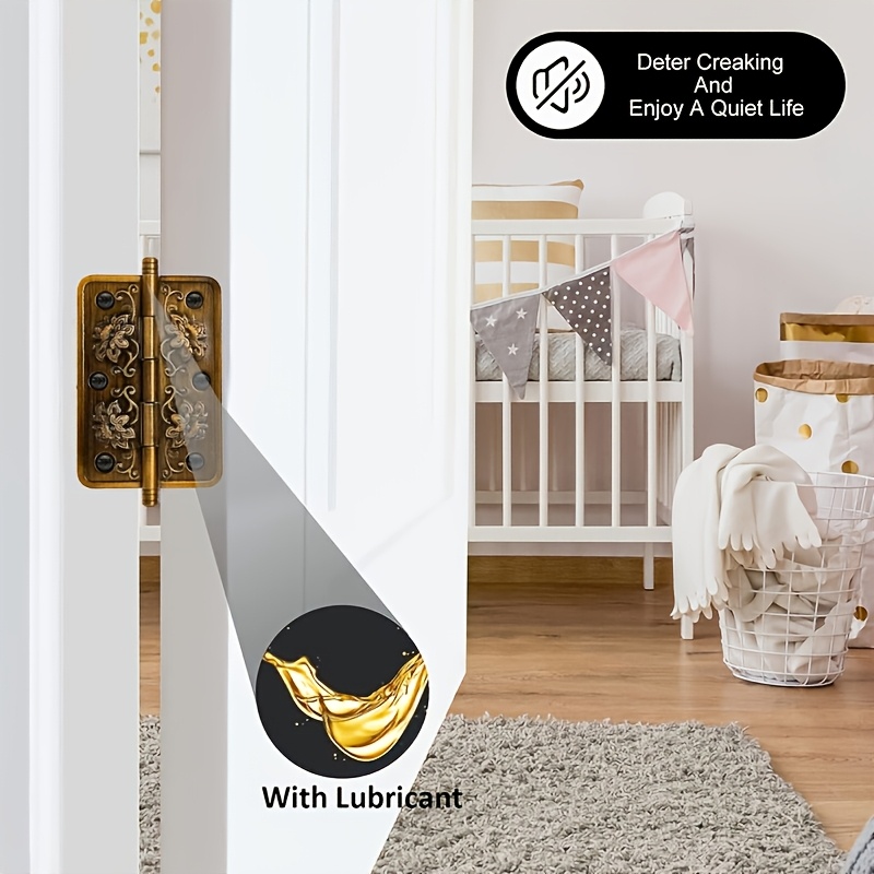 2個の厚い真鍮製高耐久ヒンジ、家具用バタフライH型折りたたみ - Furniture Hardware Types のレビューと価格