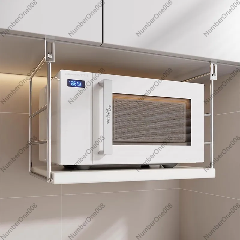 キッチン電子レンジ棚吊り下げ式ノンパンチングブラケットオーブ - Shelf Bracket Pair のレビューと価格