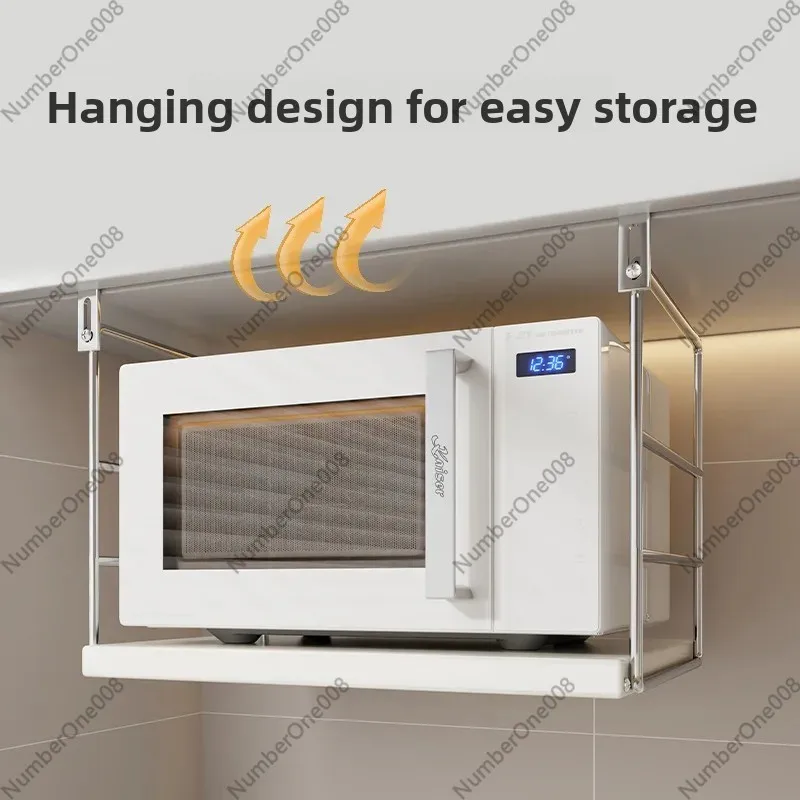 キッチン電子レンジ棚吊り下げ式ノンパンチングブラケットオーブ - Shelf Bracket Pair のレビューと価格