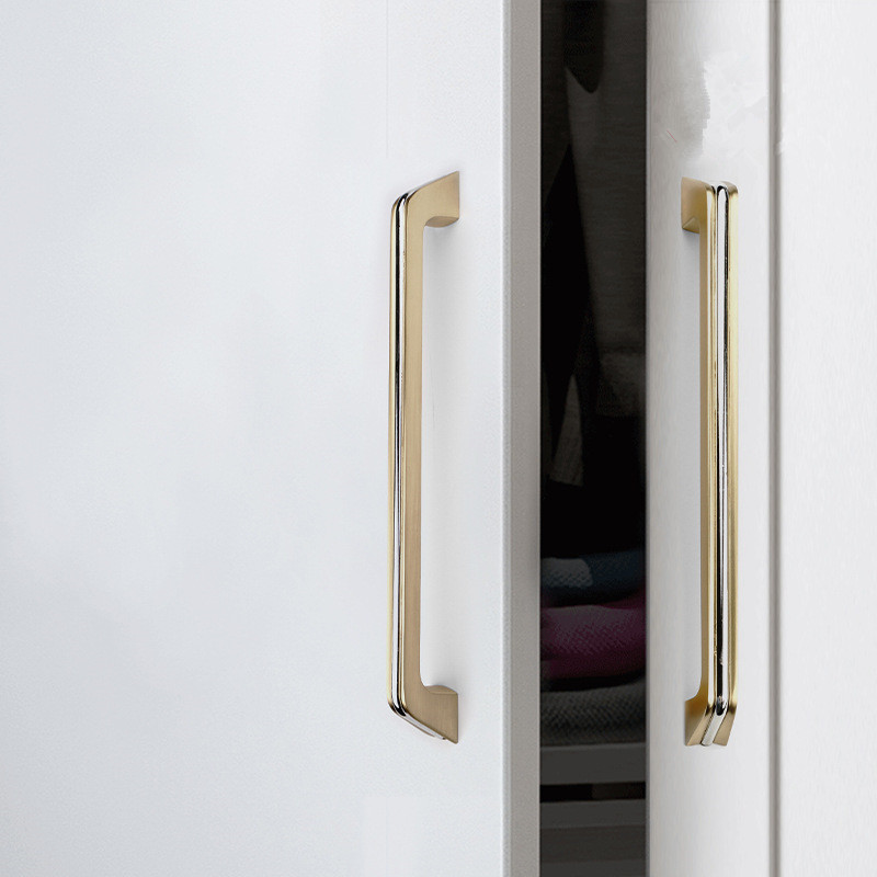 ゴールド家具ハンドルアルミキッチンプルワードローブキャビネッ - Furniture Hardware Gold のレビューと価格