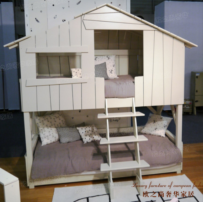 フランス産無垢オーク材子供用ベッド アメリカン二段ベッド 高 - Furniture Hardware Lowes のレビューと価格