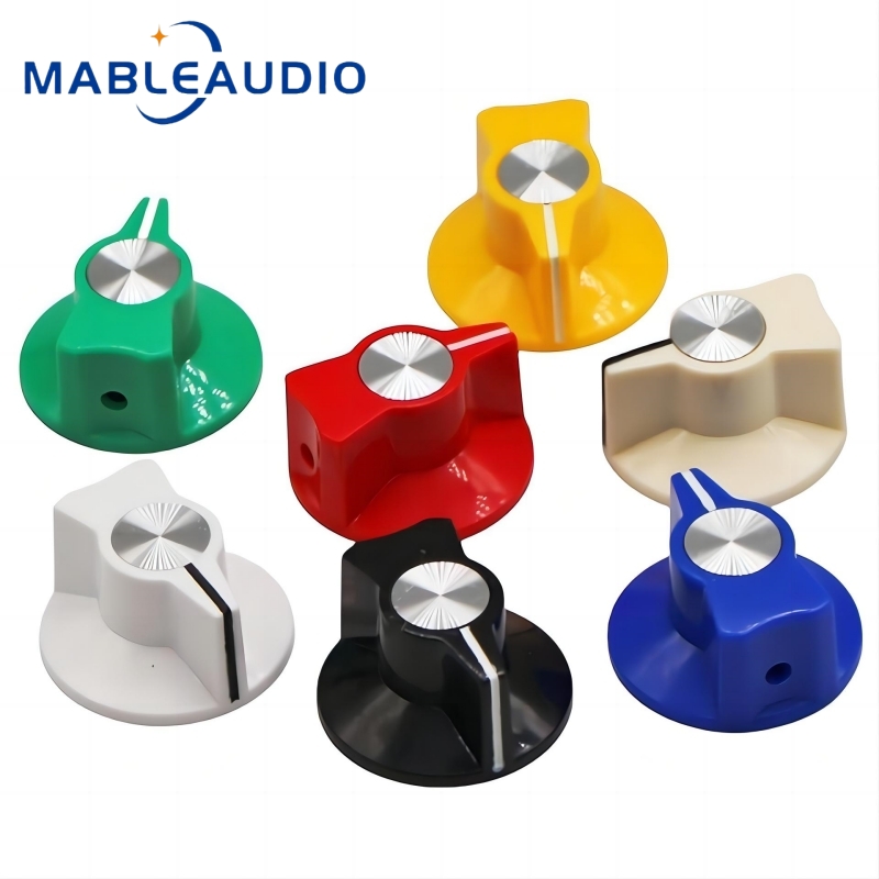 プラスチック製ラウンドノブギターエフェクトアンプスピーカーオ - Cabinet Knob Round のレビューと価格