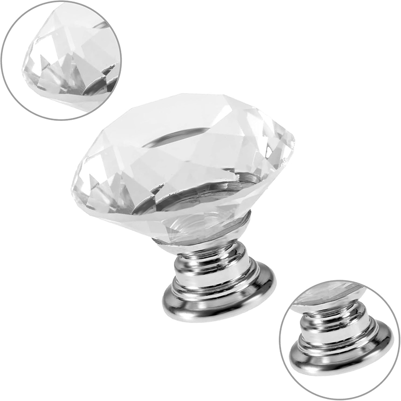 6 個のキャビネットノブネジ付き 30 ミリメートルラウンド - Cabinet Knob Round のレビューと価格