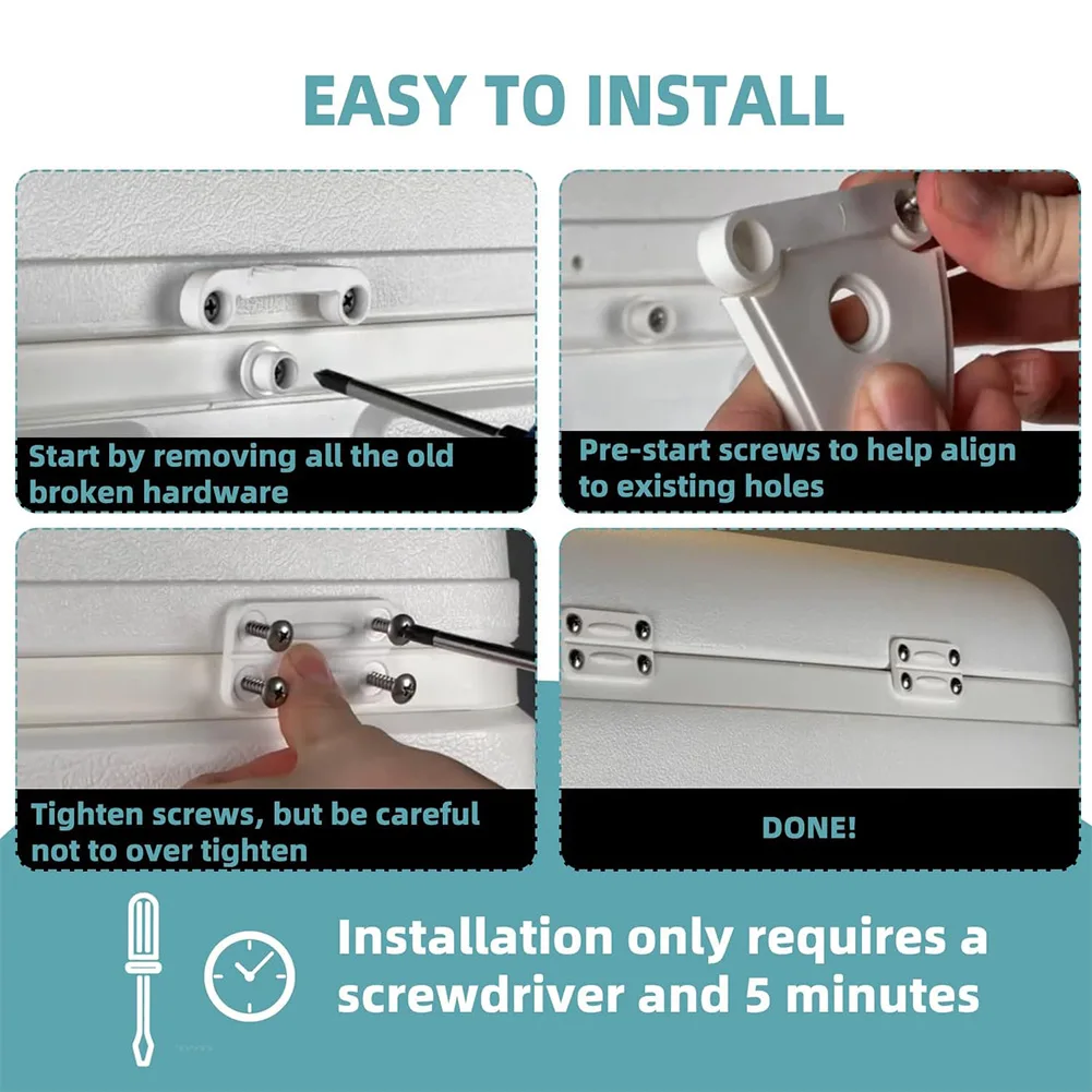 4パックヒンジと2つのラッチ交換セット、Igloo 50-1 - Furniture Hardware Replacement のレビューと価格