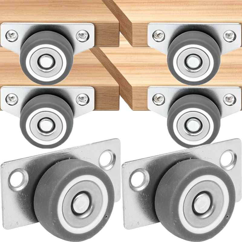 1-8セットサイレントサイドマウントホイールDIY交換用ナイ - Furniture Hardware Lowes のレビューと価格