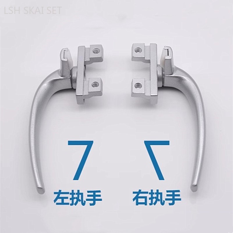 1 ペア 7 タイプ回転ハンドルアルミ合金ウィンドウハンドル - Furniture Hardware Types のレビューと価格