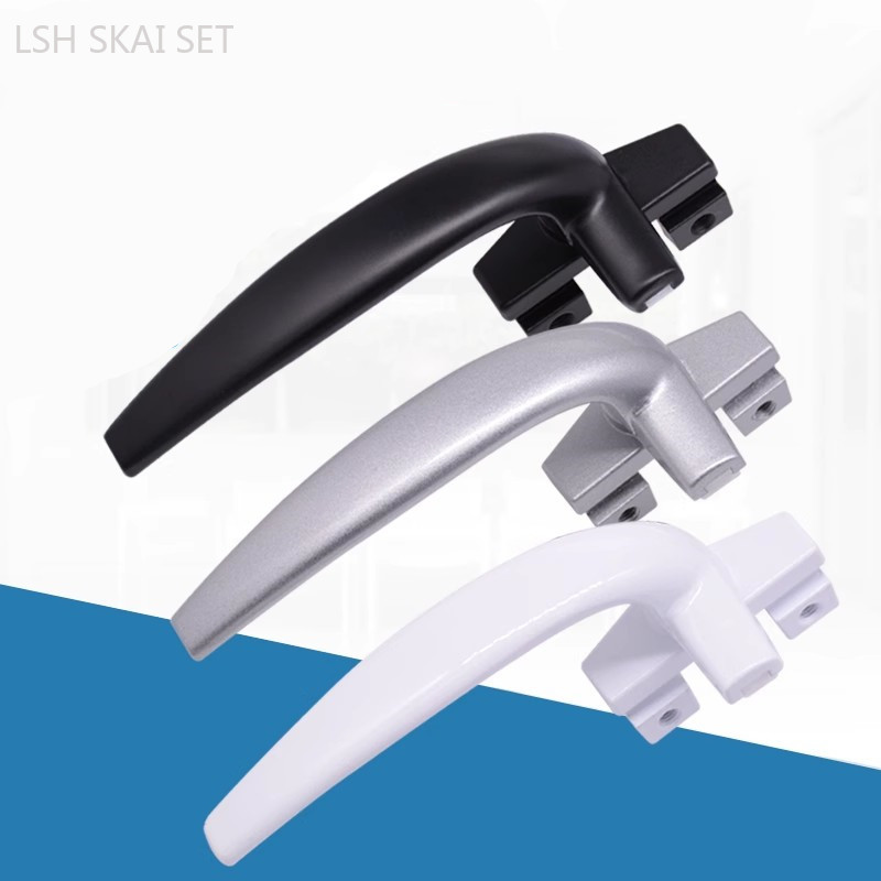 1 ペア 7 タイプ回転ハンドルアルミ合金ウィンドウハンドル - Furniture Hardware Types のレビューと価格
