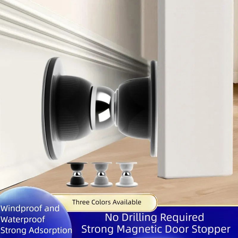 シリコーン衝突防止磁気ドアストッパー寝室のドア研究ドアバッフ - Magnetic Catch Door のレビューと価格
